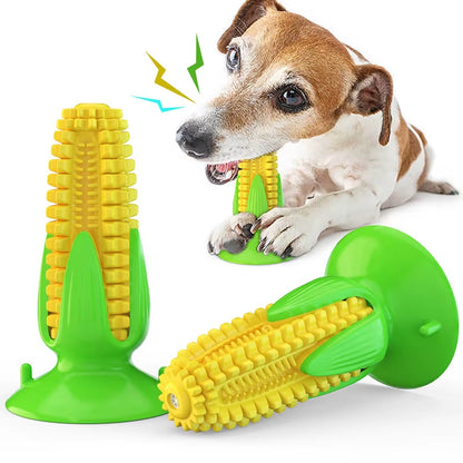 Pet Toys Corn Dog Stuff Sound Toothbrush Grinding Stick Dog Toys