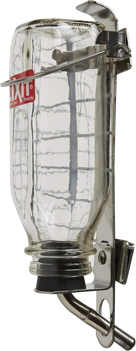 Heavy Duty Deluxe Glass Water Bottles for Birds, Dogs and Small Animals. (32Oz Medium Tube)