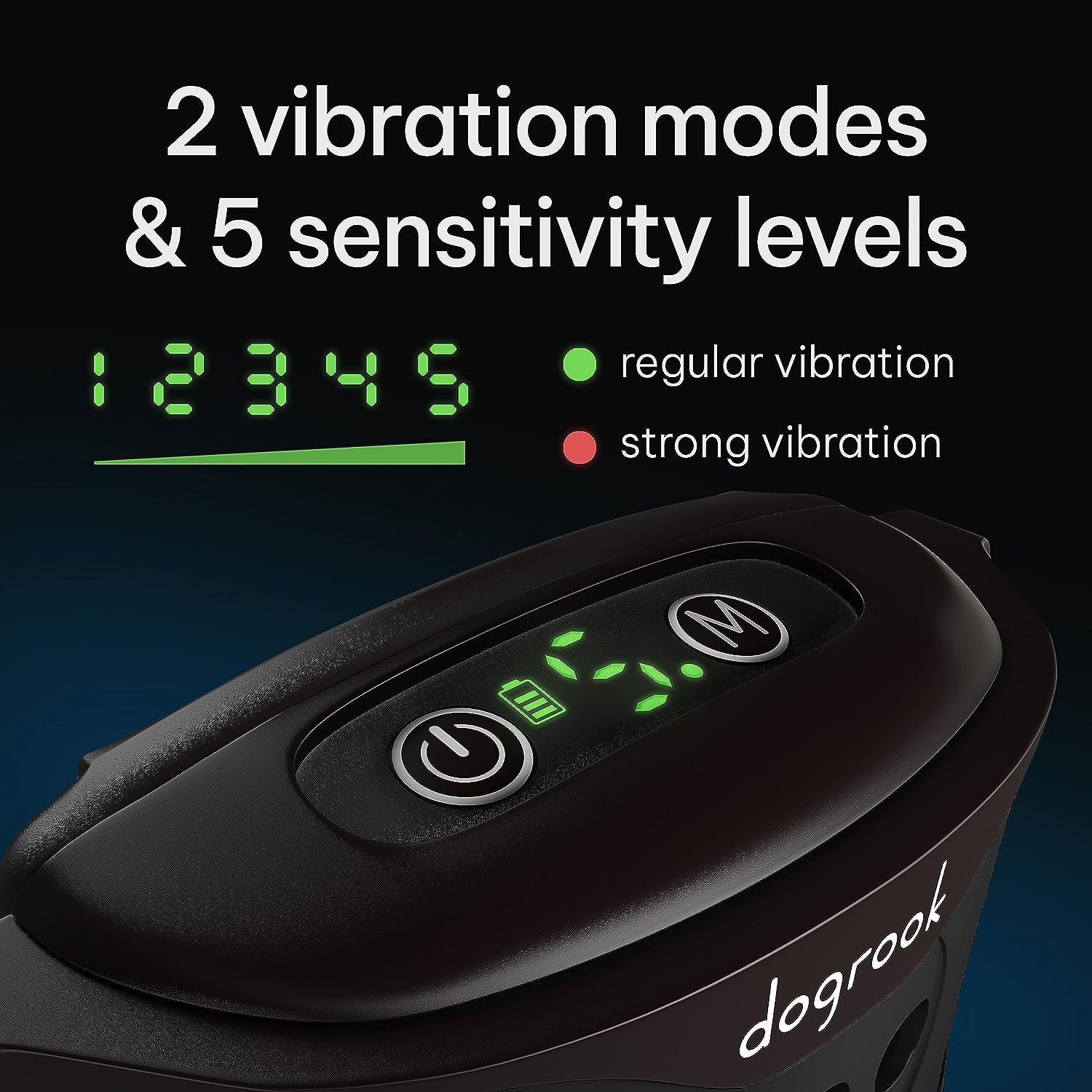 Rechargeable Dog Bark Collar | Smart Collar for Dog Training | No Shock | Beep & Vibration | No Bark Collar for Dogs | anti Bark Collar for Large Dog, Medium Dog, Small Dog | 12-110 Lbs