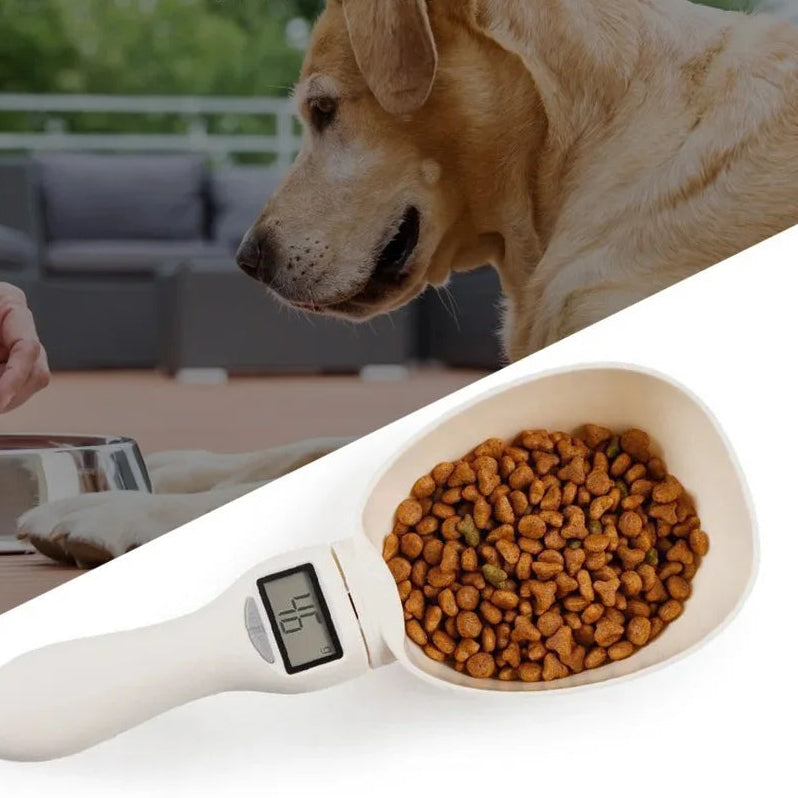 Pet Food Measuring Scoop Electronic Dog Cat Food Measuring Cup Digital Spoon Scale Kitchen Food Scale with LED Display