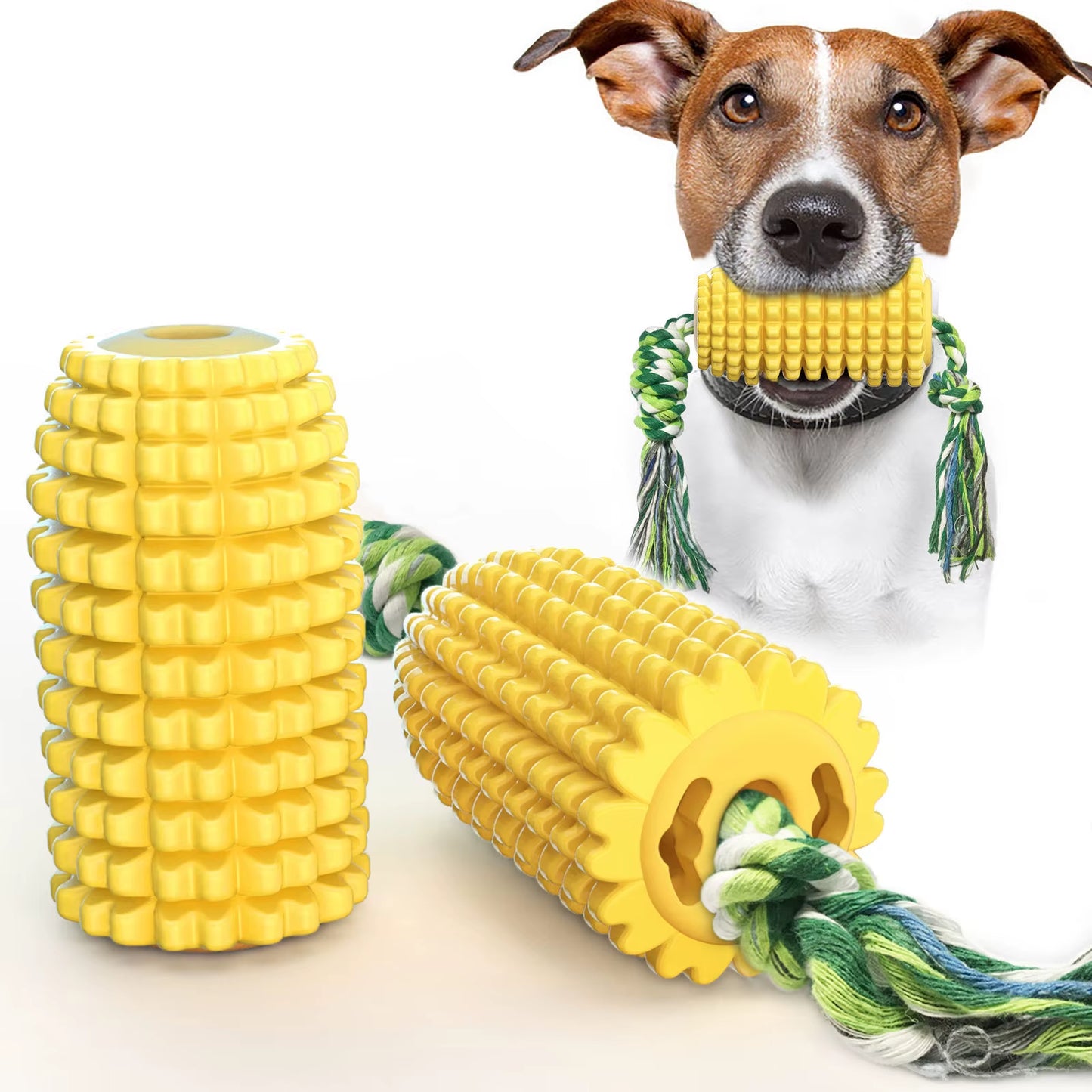 Pet Toys Corn Dog Stuff Sound Toothbrush Grinding Stick Dog Toys
