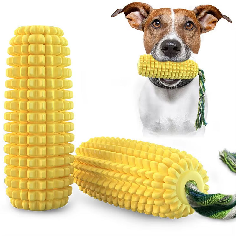 Pet Toys Corn Dog Stuff Sound Toothbrush Grinding Stick Dog Toys